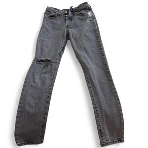 Levi's Women's Dark Wash 501s Skinny Jeans W25 L30